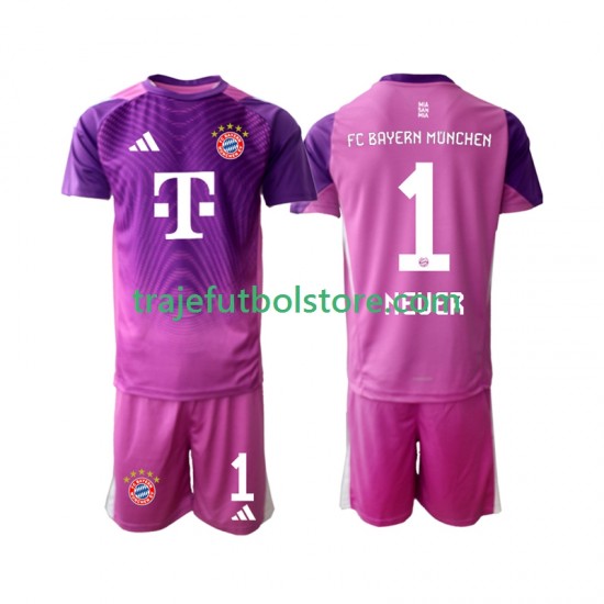 Camiseta 4ª Bayern de Múnich Manuel Neuer 1 Portero Niño 2025-2026 Manga Corta