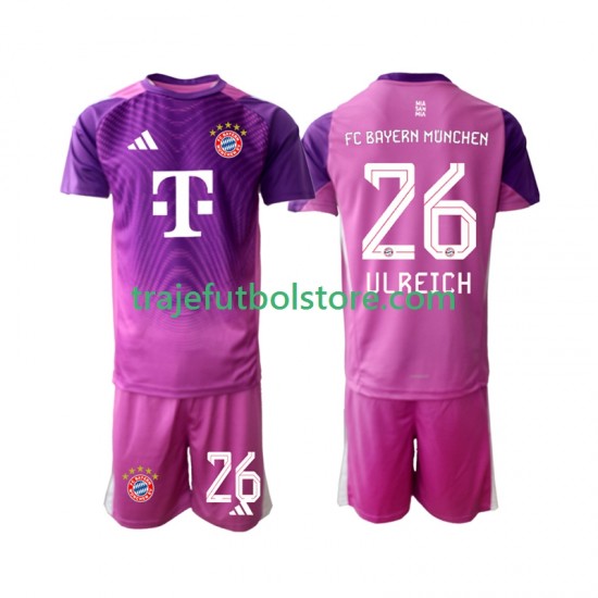 Camiseta 4ª Bayern de Múnich Sven Ulreich 26 Portero Niño 2025-2026 Manga Corta