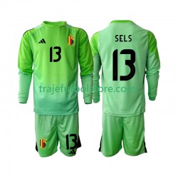 Camiseta 1ª Bélgica Matz Sels 13 Portero Niño 2025 ML