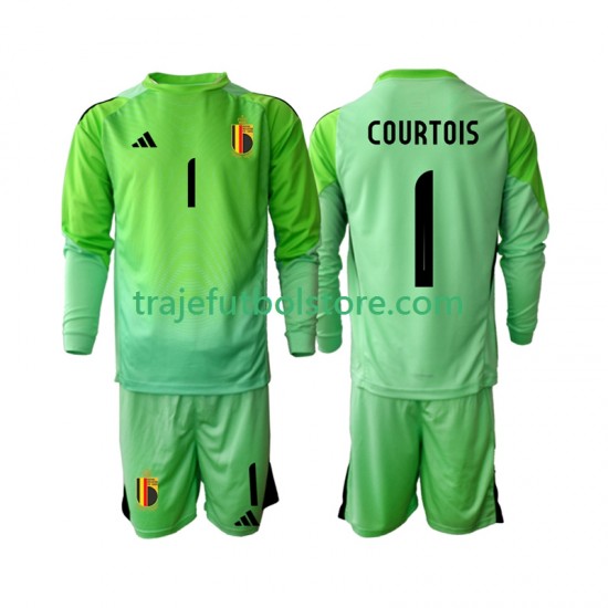 Camiseta 1ª Bélgica Thibaut Courtoi 1 Portero Niño 2025 ML