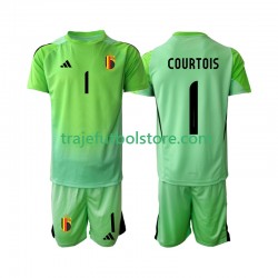Camiseta 1ª Bélgica Thibaut Courtoi 1 Portero Niño 2025 Manga Corta