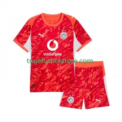 Camiseta 2ª Borussia Dortmund Portero Niño 2025-2026 Manga Corta