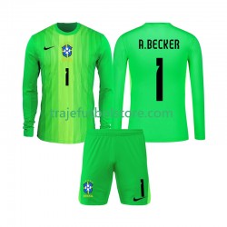 Camiseta 1ª Brasil Alisson Becker 1 Portero Niño 2026 ML