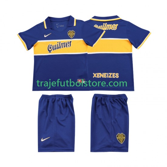 Camiseta 1ª CA Boca Juniors 1996 1997 Retro Niño Manga Corta