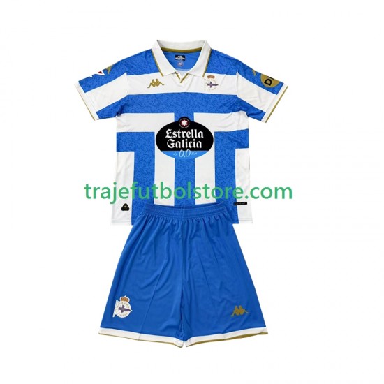 Camiseta 1ª Deportivo La Coruna Niño 2025-2026 Manga Corta