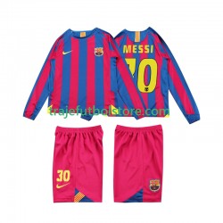 Camiseta 1ª FC Barcelona Lionel Messi 10 2005 Retro Niño 2006 ML