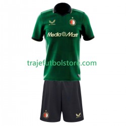 Camiseta 4ª Feyenoord Rotterdam Niño 2025-2026 Manga Corta