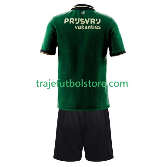 Camiseta 4ª Feyenoord Rotterdam Niño 2025-2026 Manga Corta
