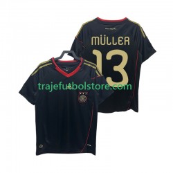 Camiseta 2ª Alemania MULLER 13 Retro Hombre 2010 Manga Corta