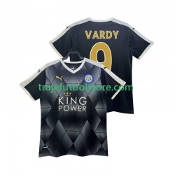 Camiseta 2ª Leicester City VARDY 9 2014 2015 Retro Hombre Manga Corta