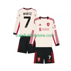 Camiseta 2ª Liverpool Florian Wirtz 7 Niño 2025-2026 ML