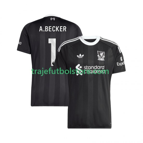 Camiseta 4ª Liverpool Alisson Becker 1 Portero Hombre 2025-2026 Manga Corta