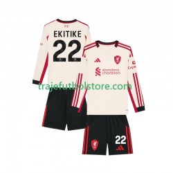 Camiseta 2ª Liverpool Hugo Ekitike 22 Niño 2025-2026 ML