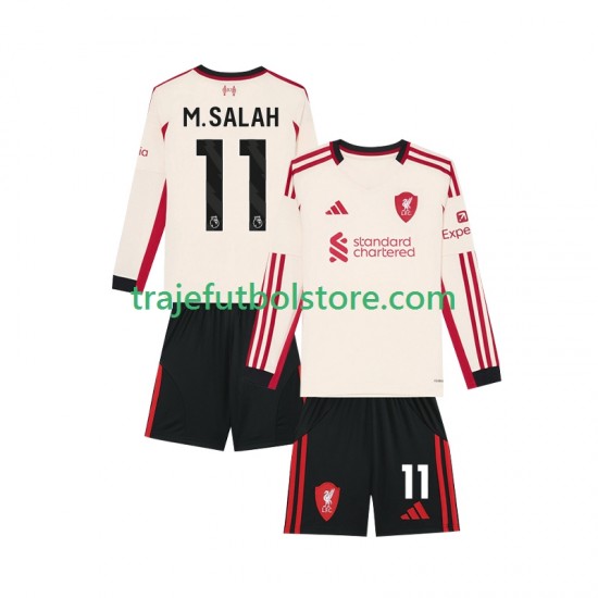 Camiseta 2ª Liverpool Mohamed Salah 11 Niño 2025-2026 ML