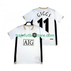 Camiseta 2ª Manchester United GIGGS 11 -2007 Retro Hombre 2006 Manga Corta