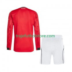 Camiseta 1ª Manchester United Niño 2025-2026 ML