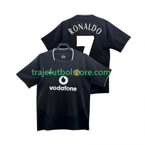 Camiseta 2ª Manchester United RONALDO 7 Retro Hombre 2004 2002 Manga Corta