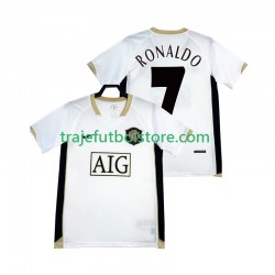 Camiseta 2ª Manchester United RONALDO 7 -2007 Retro Hombre 2006 Manga Corta