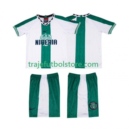 Camiseta 2ª Nigeria 1996 Retro Niño Manga Corta