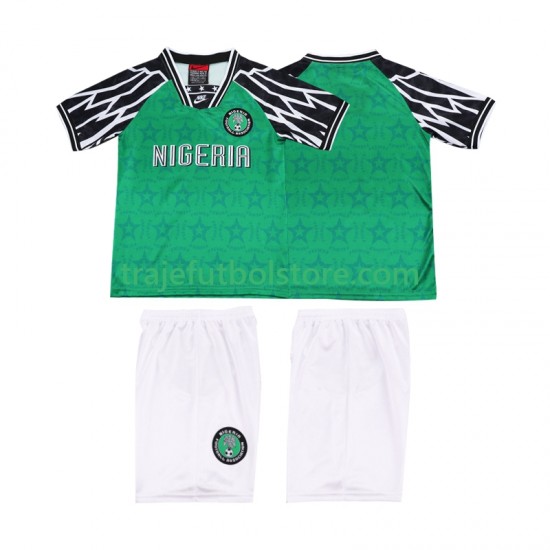 Camiseta 1ª Nigeria 1995 Retro Niño Manga Corta