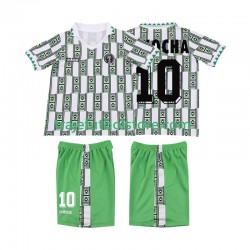 Camiseta 2ª Nigeria OKOCHA 10 Retro Niño 1994 Manga Corta