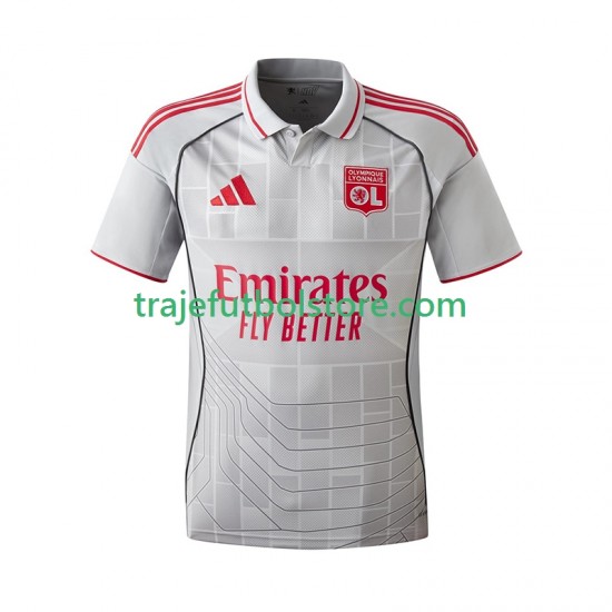 Camiseta 3ª Olympique de Lyon Hombre 2025-2026 Manga Corta