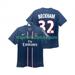 Camiseta 1ª Paris Saint-Germain BECKHAM 32 2012 2013 Retro Hombre Manga Corta