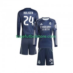 Camiseta 2ª Real Madrid Huijsen 24 Niño 2025-2026 ML