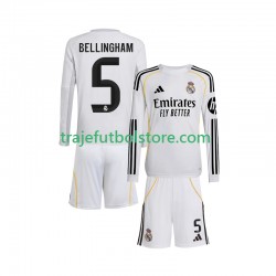 Camiseta 1ª Real Madrid Jude Bellingham 5 Niño 2025-2026 ML