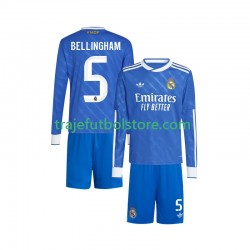 Camiseta 3ª Real Madrid Jude Bellingham 5 Niño 2025-2026 ML