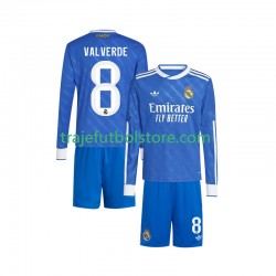 Camiseta 3ª Real Madrid Valverde 8 Niño 2025-2026 ML
