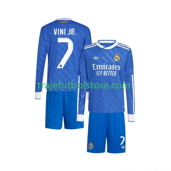 Camiseta 3ª Real Madrid Vinicius Junior 7 Niño 2025-2026 ML