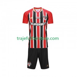 Camiseta 2ª Sao Paulo Niño 2025-2026 Manga Corta
