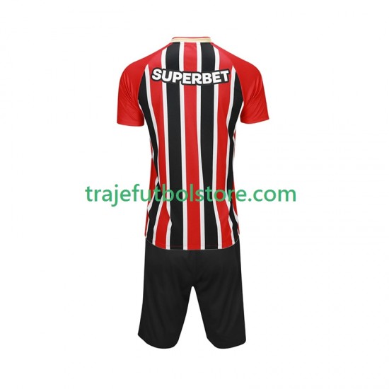 Camiseta 2ª Sao Paulo Niño 2025-2026 Manga Corta