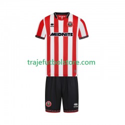 Camiseta 1ª Sheffield United Niño 2025-2026 Manga Corta