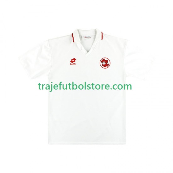 Camiseta 2ª Suiza Retro Hombre 1994 Manga Corta
