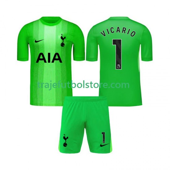 Camiseta 1ª Tottenham Hotspur Guglielmo Vicario 1 Portero Niño 2025-2026 Manga Corta