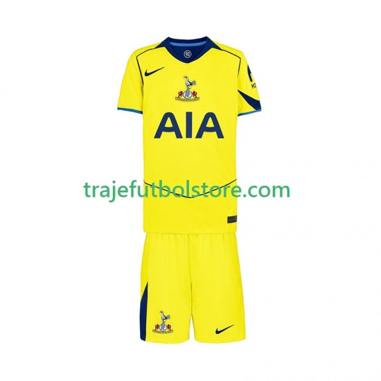 Camiseta 3ª Tottenham Hotspur Niño 2025-2026 Manga Corta