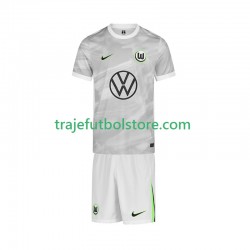 Camiseta 2ª VfL Wolfsburg Niño 2025-2026 Manga Corta