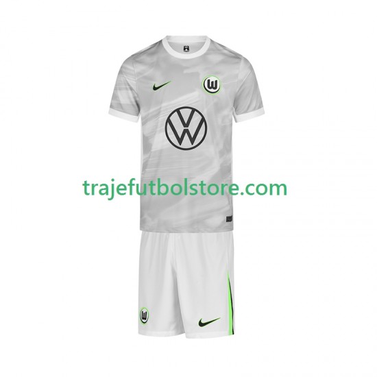 Camiseta 2ª VfL Wolfsburg Niño 2025-2026 Manga Corta
