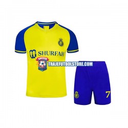 Camiseta 1ª Al-Nassr Ronaldo 7 Niño 2022-2023 Manga Corta