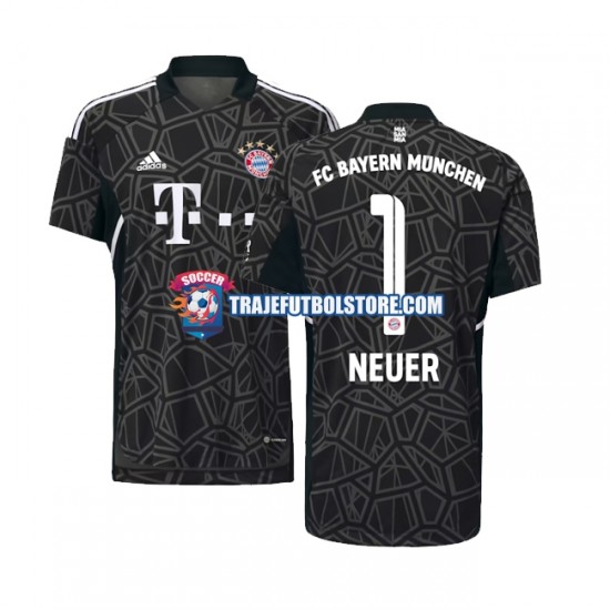 Camiseta 2ª Bayern de Múnich Manuel Neuer 1 Portero Hombre 2022-2023 Manga Corta