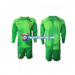 Camiseta 2ª Croacia Portero Niño Copa Mundial 2022 ML