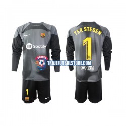 Camiseta 2ª FC Barcelona Ter Stegen 1 Portero Niño 2022-2023 ML
