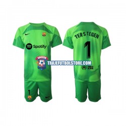 Camiseta 1ª FC Barcelona Ter Stegen 1 Portero Niño 2022-2023 Manga Corta