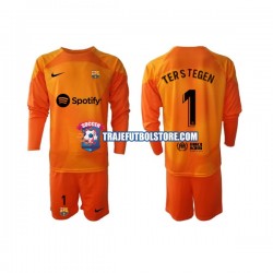 Camiseta 3ª FC Barcelona Ter Stegen 1 Portero Niño 2022-2023 ML