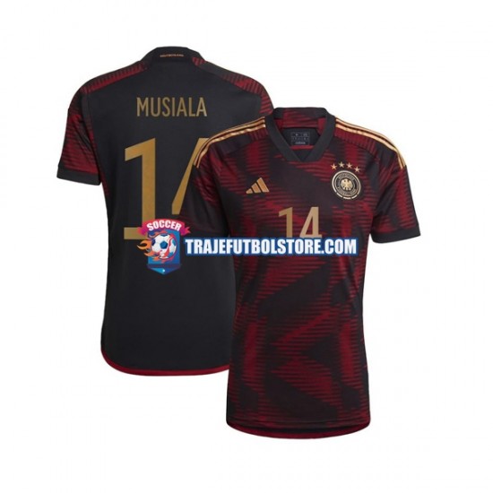 Camiseta 2ª Alemania Musiala 14 Hombre Copa Mundial 2022 Manga Corta