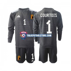 Camiseta 2ª Bélgica Courtois 1 Portero Niño 2022 ML