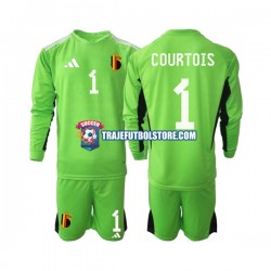 Camiseta 1ª Bélgica Courtois 1 Portero Niño 2021-2022 ML