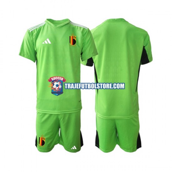 Camiseta 1ª Bélgica Portero Niño 2021-2022 Manga Corta